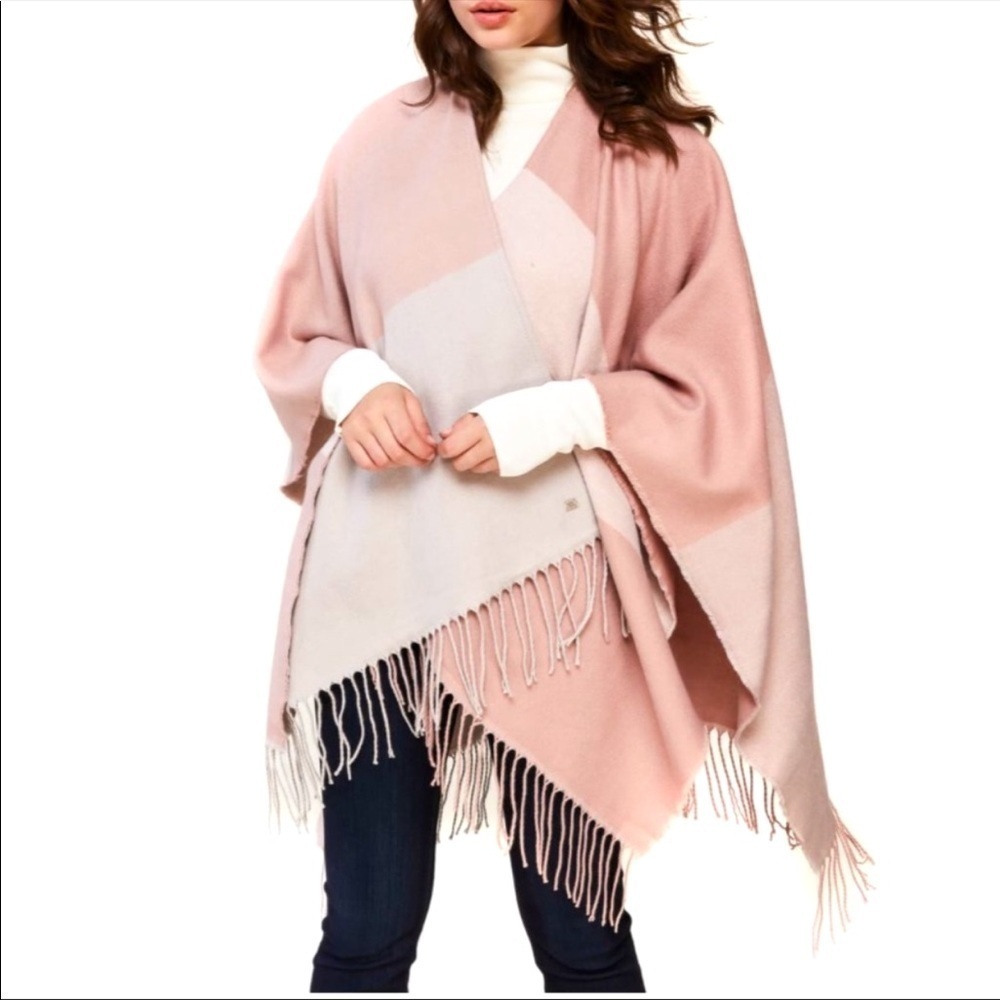 NWT Sonia & Kyo Colorblock Scarfigan Ruana